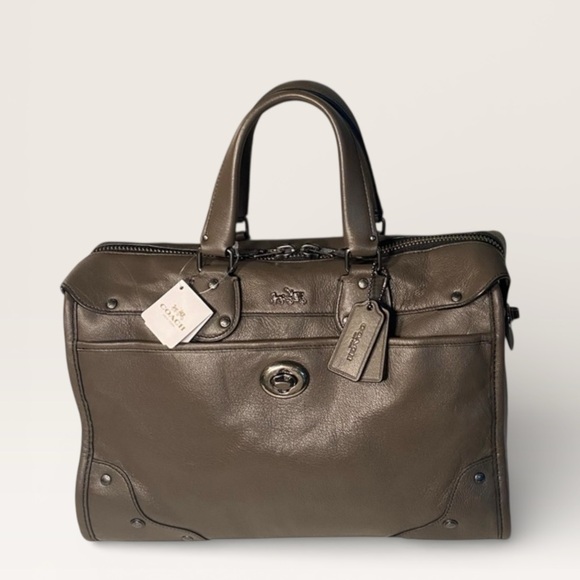 NWT Coach Rhyder 32 Satchel Smooth Leather – Mink - Picture 13 of 16